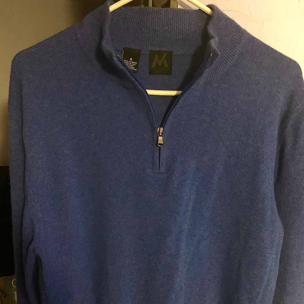 Cashmere half-zip sweater